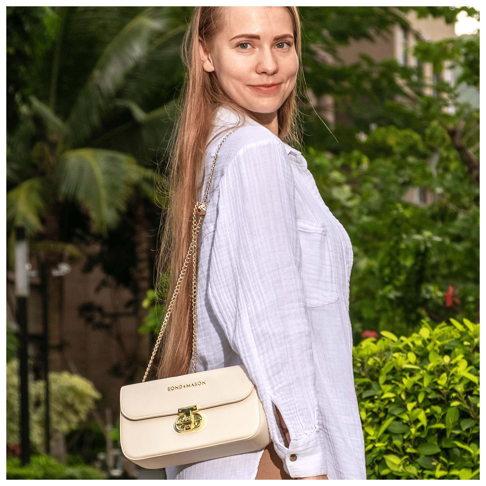 carla レディショルダートップス　オフホワイト The Carla Crossbody Bag – Bond & Mason