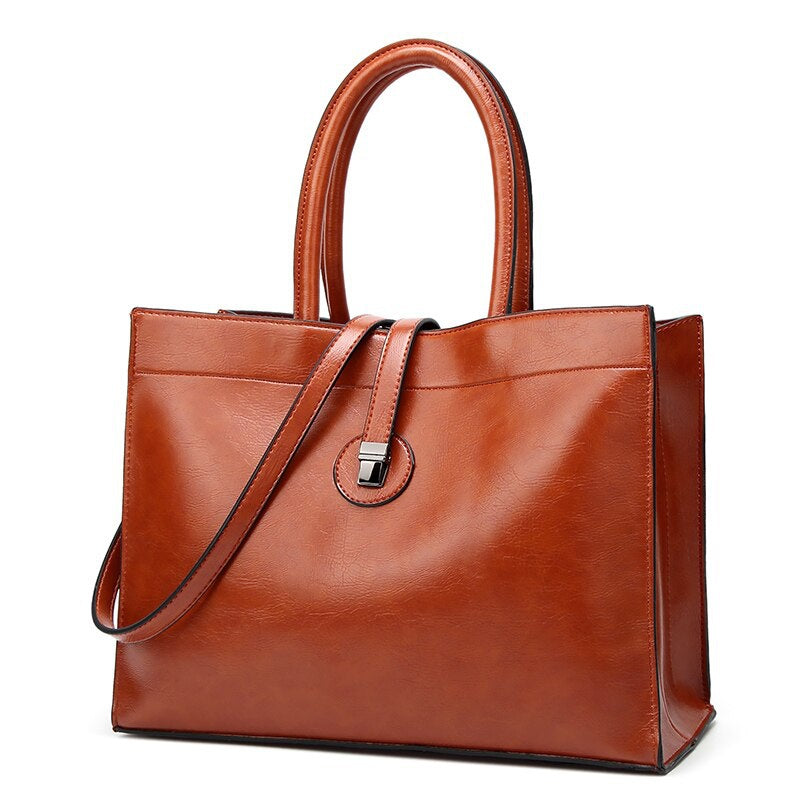 Brooklyn Large Leather Tote Bag - handbag shoulder bag cross body for ...